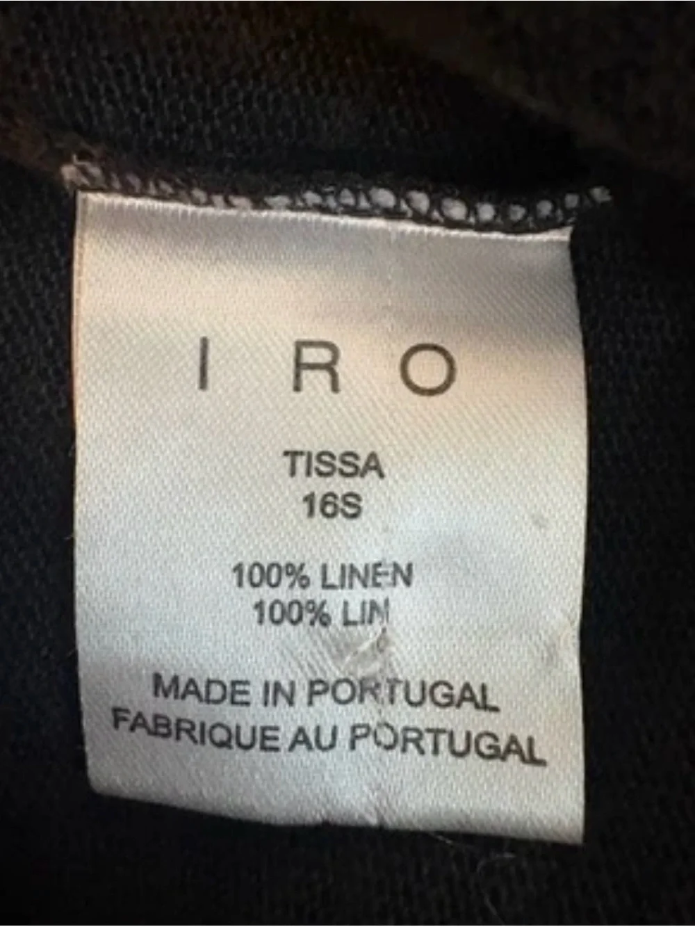 IRO Tissa Slub Linen Lace-Up Grommet V-Neck Sleeveless Tank Top Size XS - Picture 7 of 8
